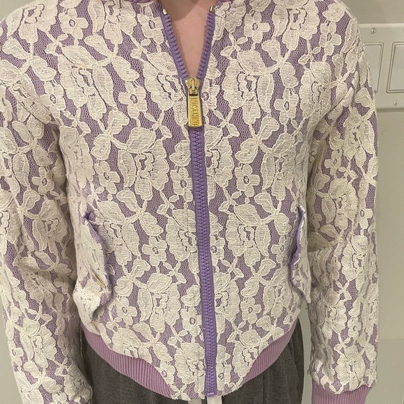 Kids Moschino Lace Zip Up - Picture 1 of 6